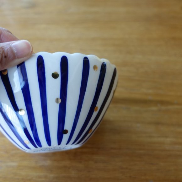 Anthropologie Bridget Bodenham blue gold bowl - Picture 9 of 15